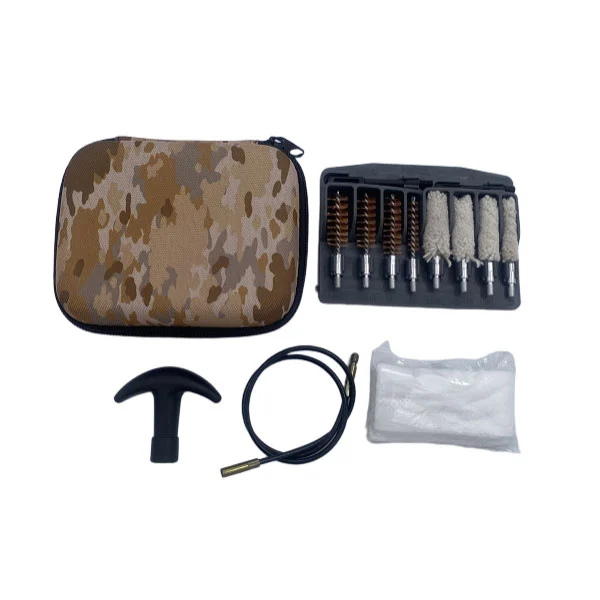 Camo жұмсақ корпусы бар пистолетті тазалау жинағы